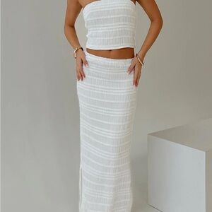 Princess Polly Orzo White Skirt Set NWT